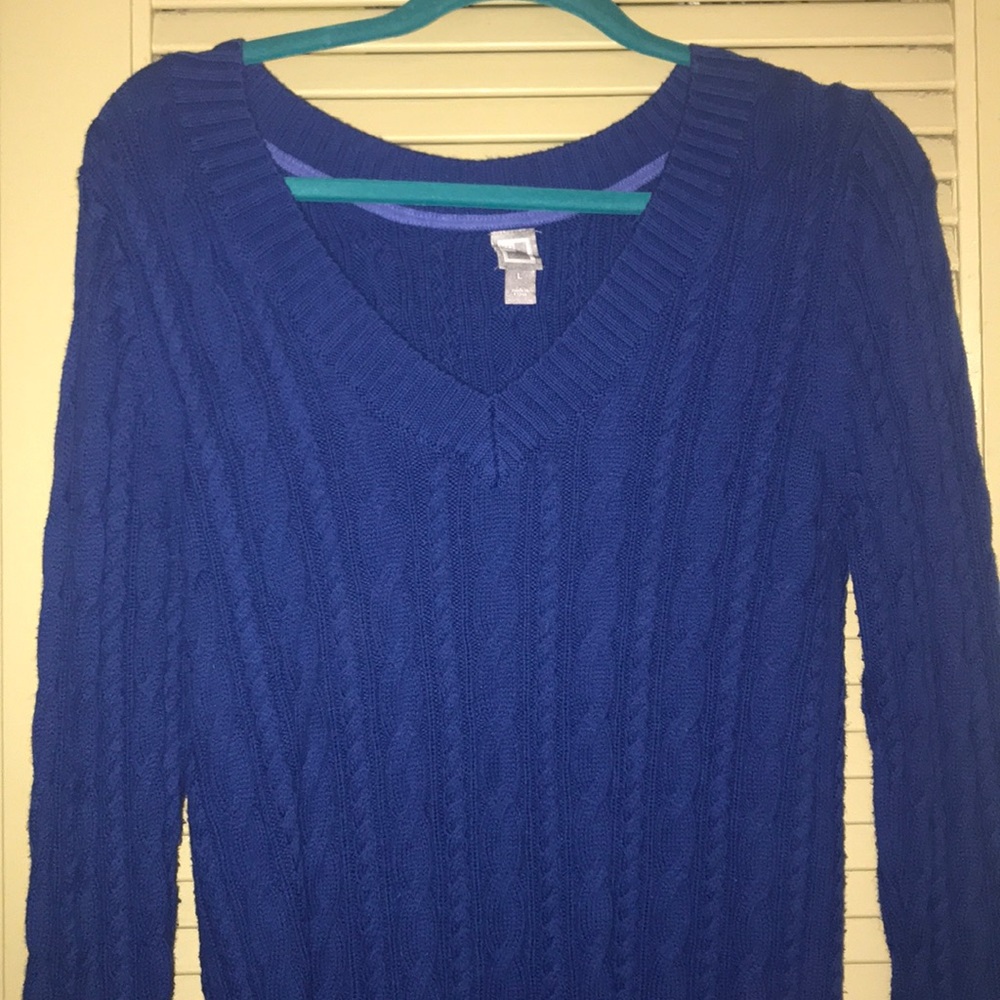‼️BOGO Royal blue knit sweater JC penny